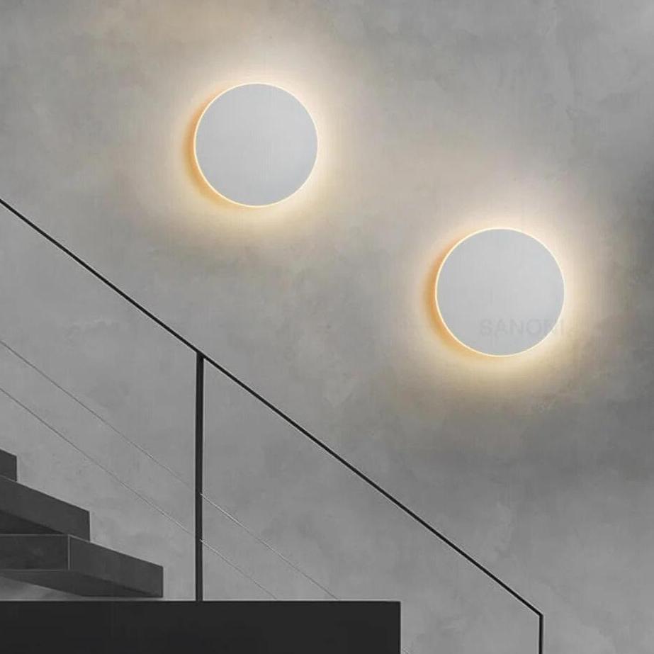 Luminara | Elegant Minimalist Round LED Wall Sconce Light 8