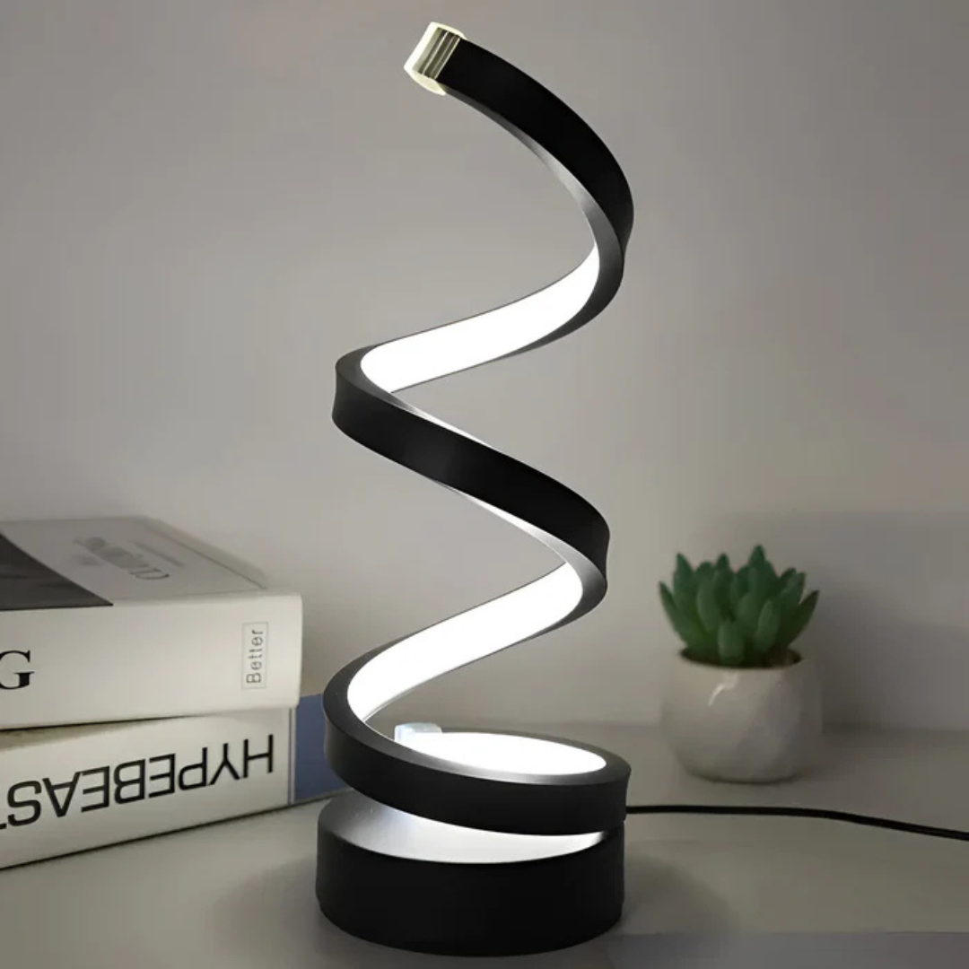 Luminara | Stylish Contemporary Spiral LED Table Lamp 1