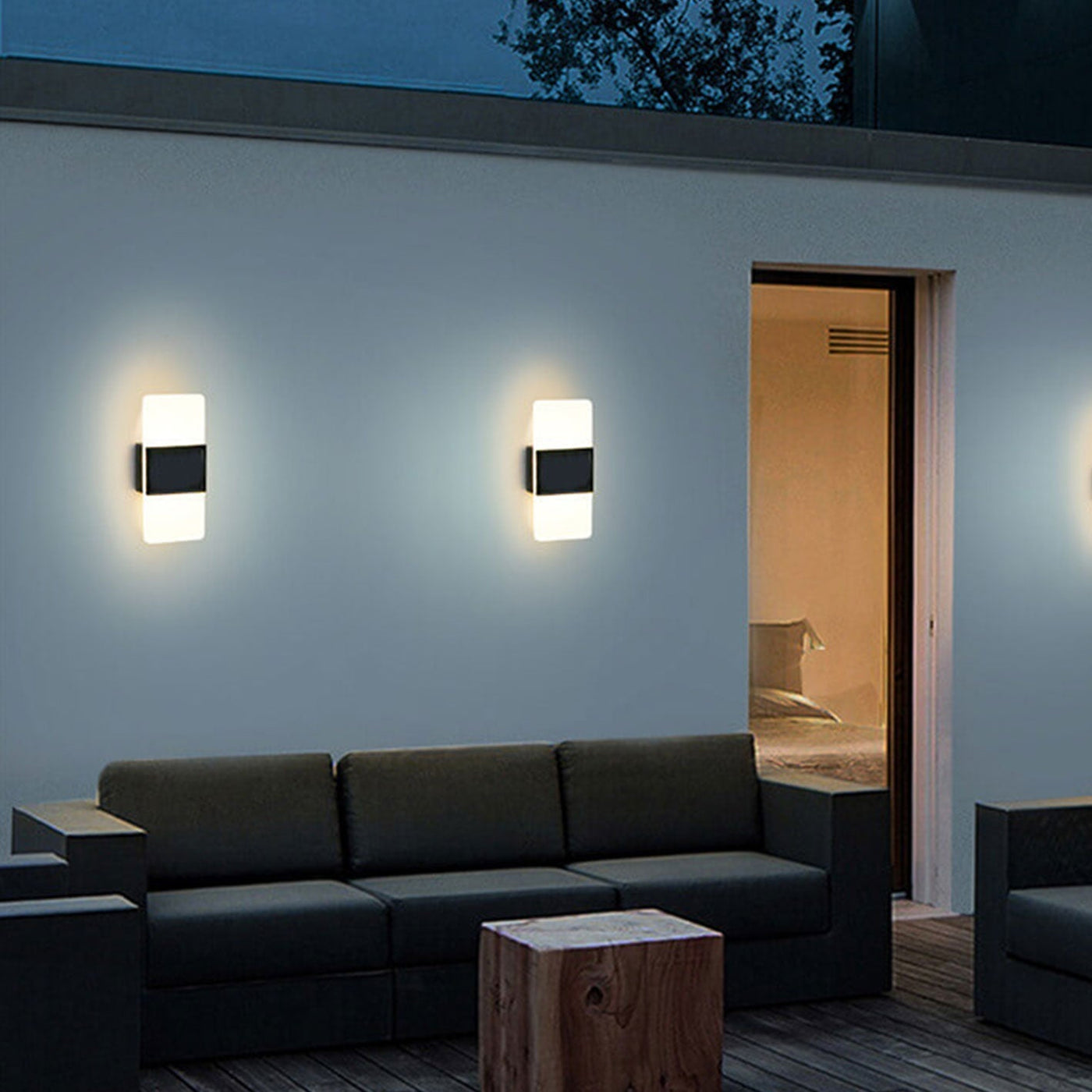 Luminara | Stylish Modern Rectangular Outdoor Wall Sconce Light 4