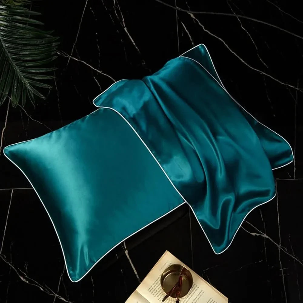 Mulberry Silk Pillowcase with Polyester Back, Silk Pillow Slip with Envelope Closure – image 5
