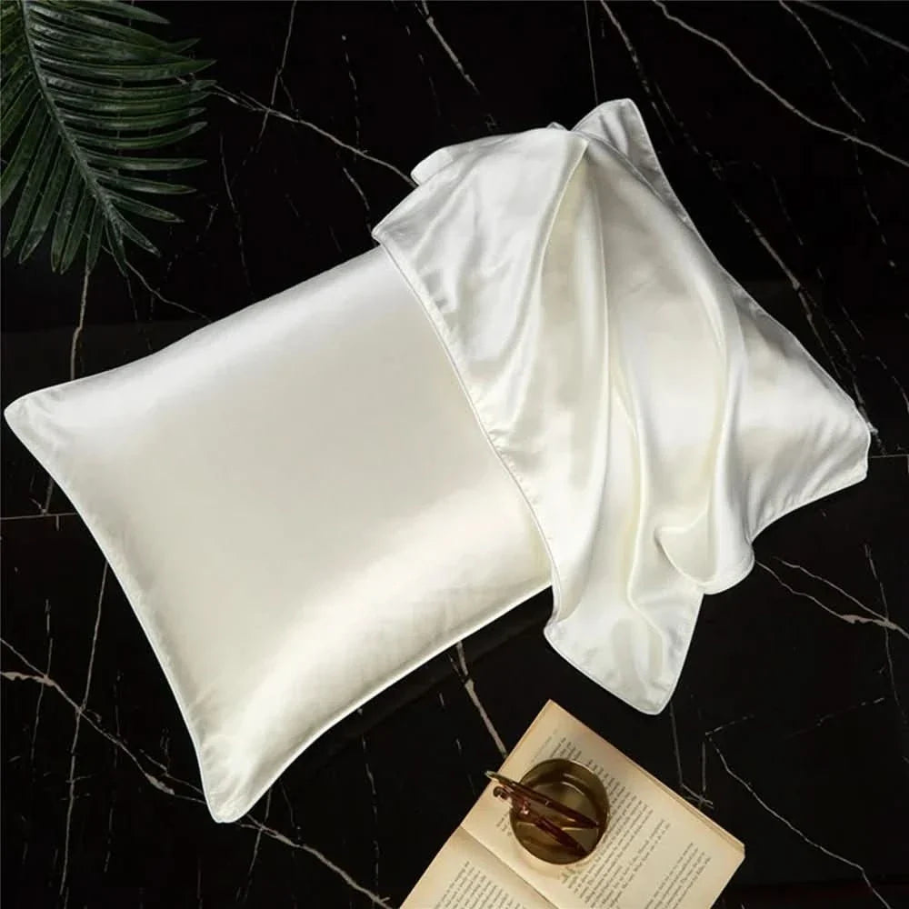 Mulberry Silk Pillowcase with Polyester Back, Silk Pillow Slip with Envelope Closure – image 7