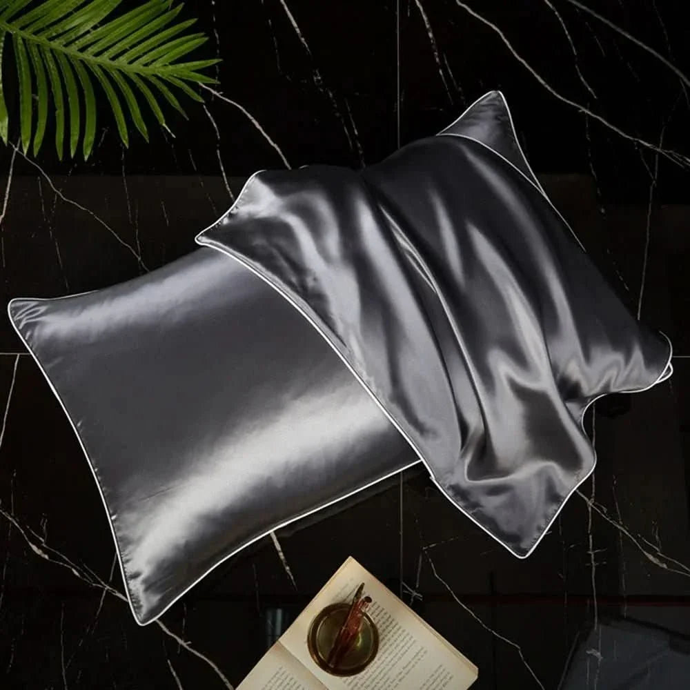 Mulberry Silk Pillowcase with Polyester Back, Silk Pillow Case for Hair – image 8