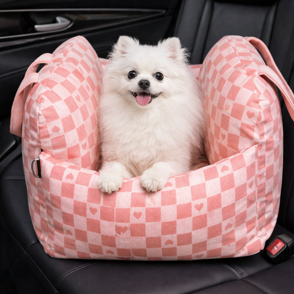 Luxury Waterproof Dog Car Seat with Adjustable Safety Leashes | Cozy Travel Bed for Secure Rides 6