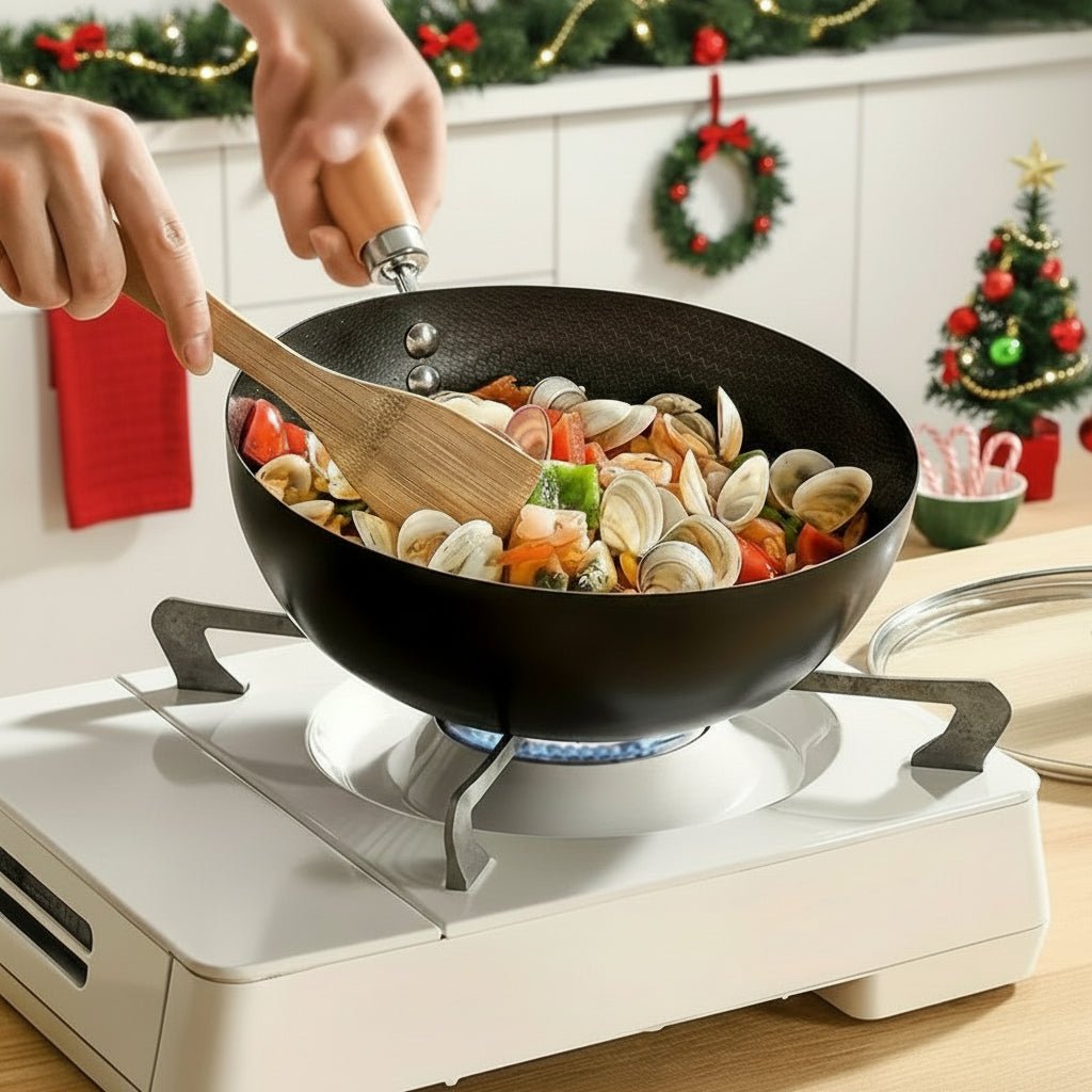 Cast Iron Pan, Small Cast Iron Frying Pan for Omelettes, Cast Iron Skillet Pan 22 to 28 cm for Gas Hob_02