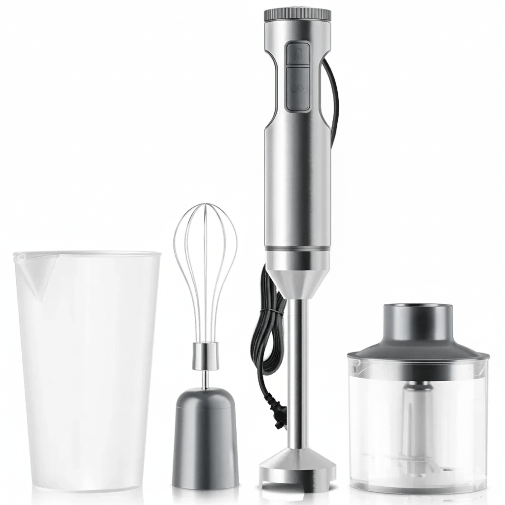 Hand Blender 1000 W, 4 in 1 Stick Blender with Chopper and Whisk, Immersion Blender with 14 Speeds and 700 ml Beaker_03