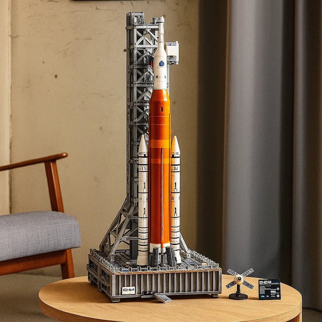 Rocket Model Kit for Adults, Rocket Ship with Orion Capsule and Launch Tower, Building Kit for Adults, 3601 Pieces
