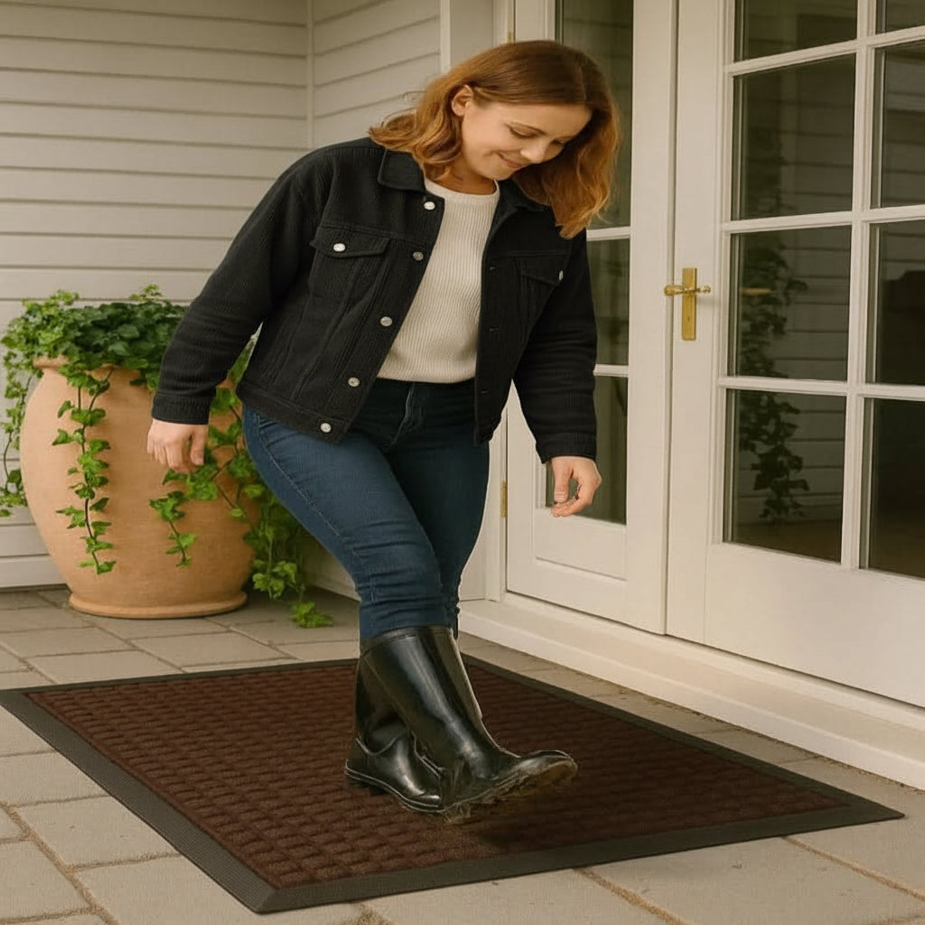 Door Mats Indoor and Outdoor, Front Door Mat, Non Slip Outdoor Door Mat for Dirt and Moisture, Mud Mat 45 x 75 cm_01