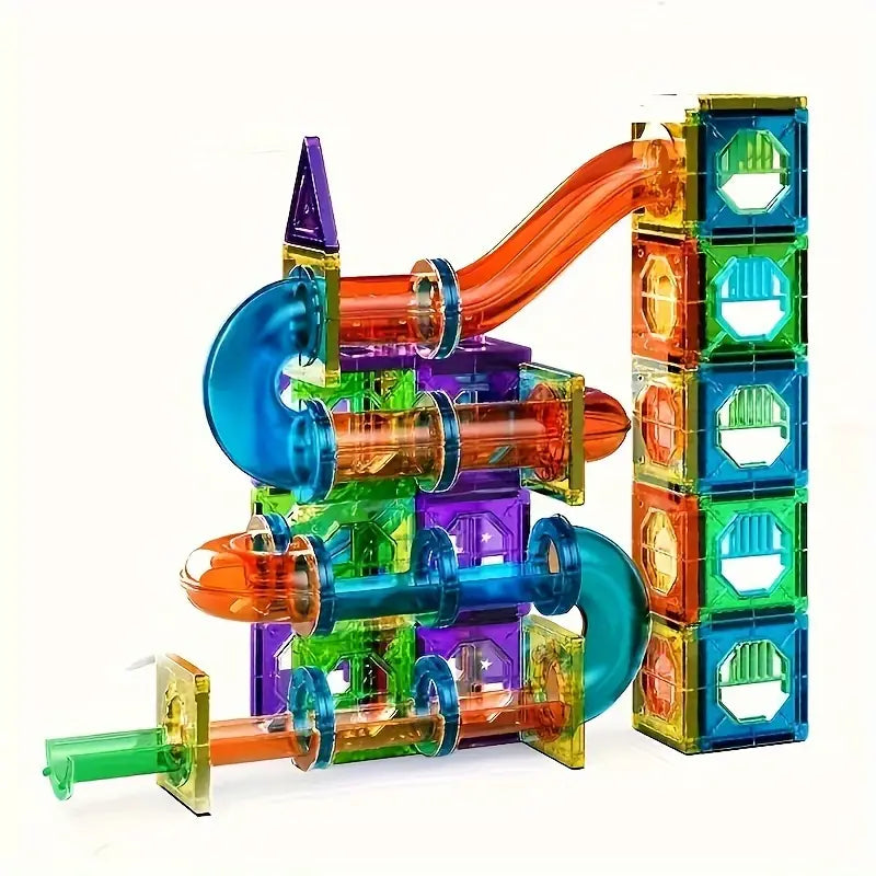Magnetic Building Blocks Set with LED Lights | STEM Toy for Creative Play 0