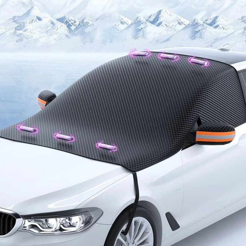 Car Windscreen Cover for Snow and Ice, Magnetic Windscreen Cover for Frost, Car Window Cover, Winter Car Accessories