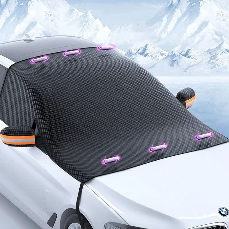 Car Windscreen Cover for Snow and Ice, Magnetic Windscreen Cover for Frost