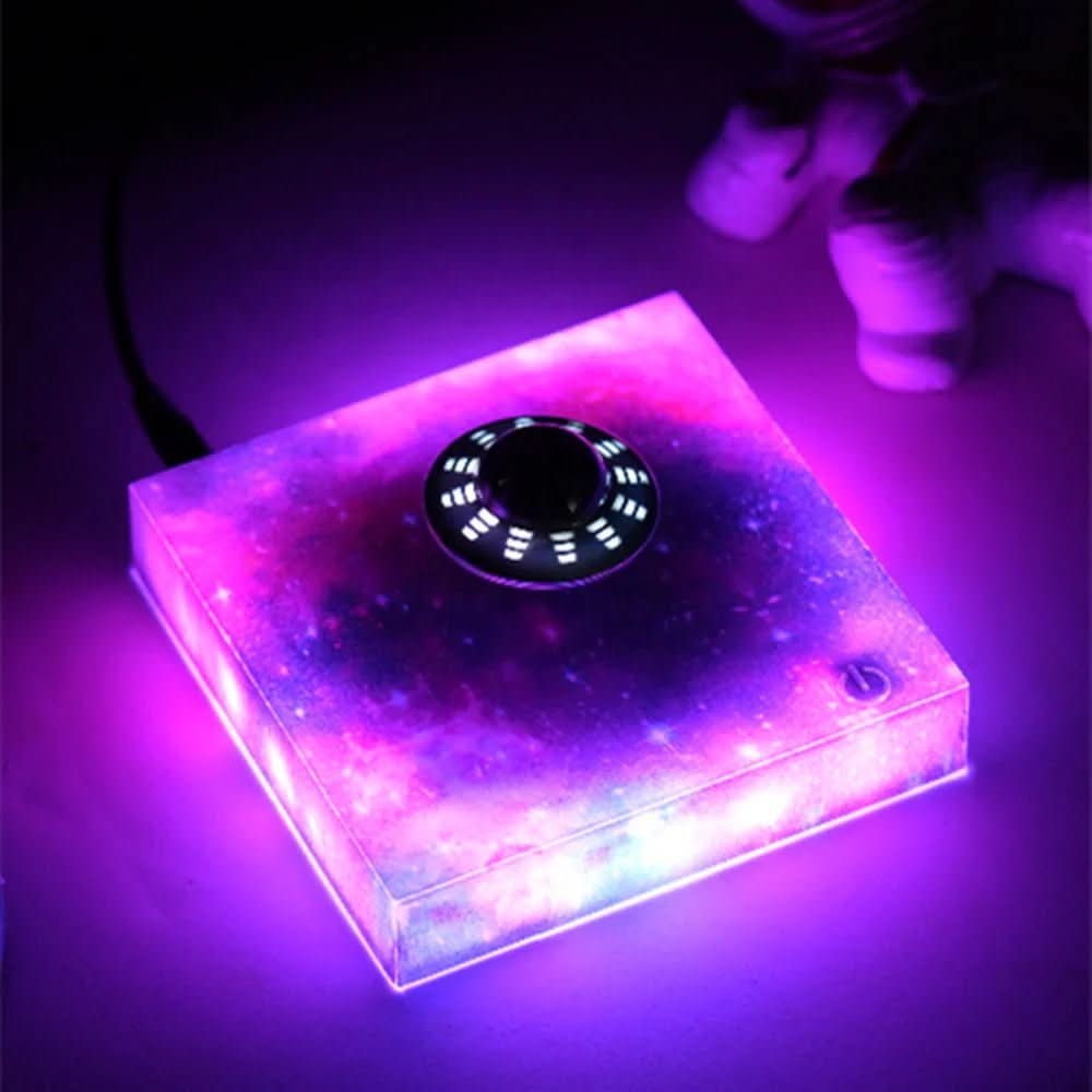 Night Lights, Levitating Lamp with Floating Spaceship, LED Night Lamp 360 Rotating, Space Gifts and Room Decor_03