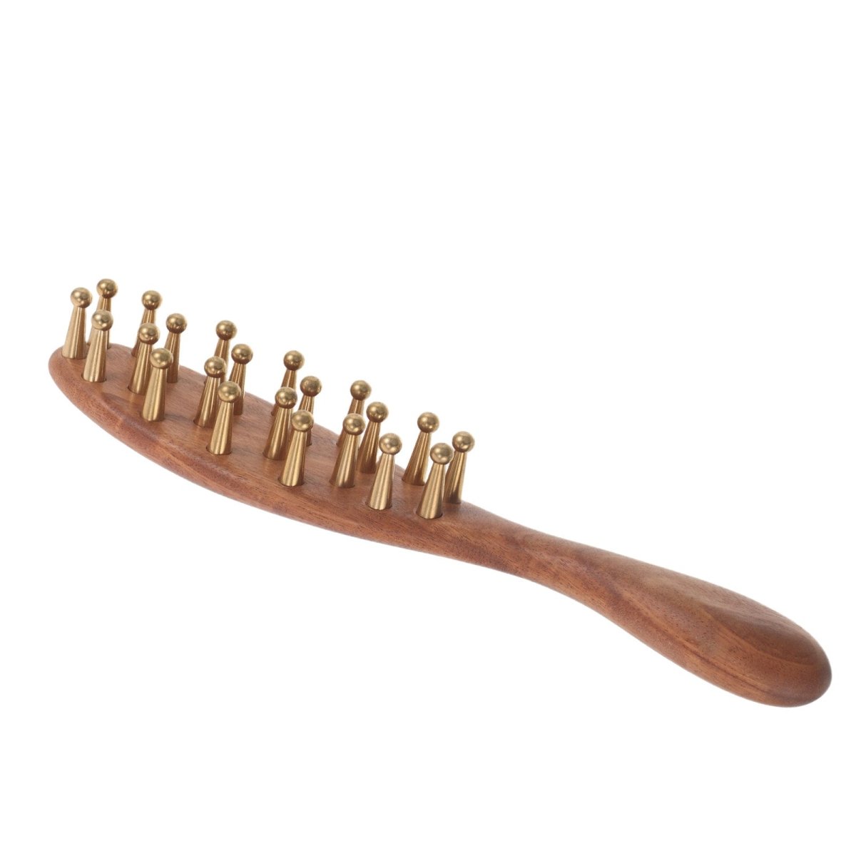 Wooden Hair Comb, Scalp Massager Comb with Dense Teeth, Natural Wood Comb for Scalp Stimulation and All Hair Types_02