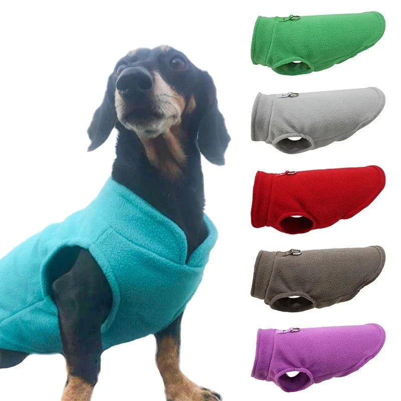 Warm Dog Vest with D Ring, Fleece Dog Coat for Small Dogs and Cats, Warm Dog Jacket_10