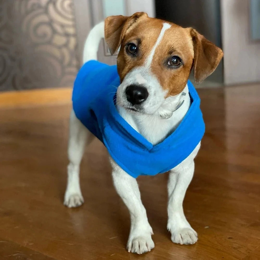Warm Dog Vest with D Ring, Fleece Dog Coat for Small Dogs and Cats, Warm Dog Jacket_11