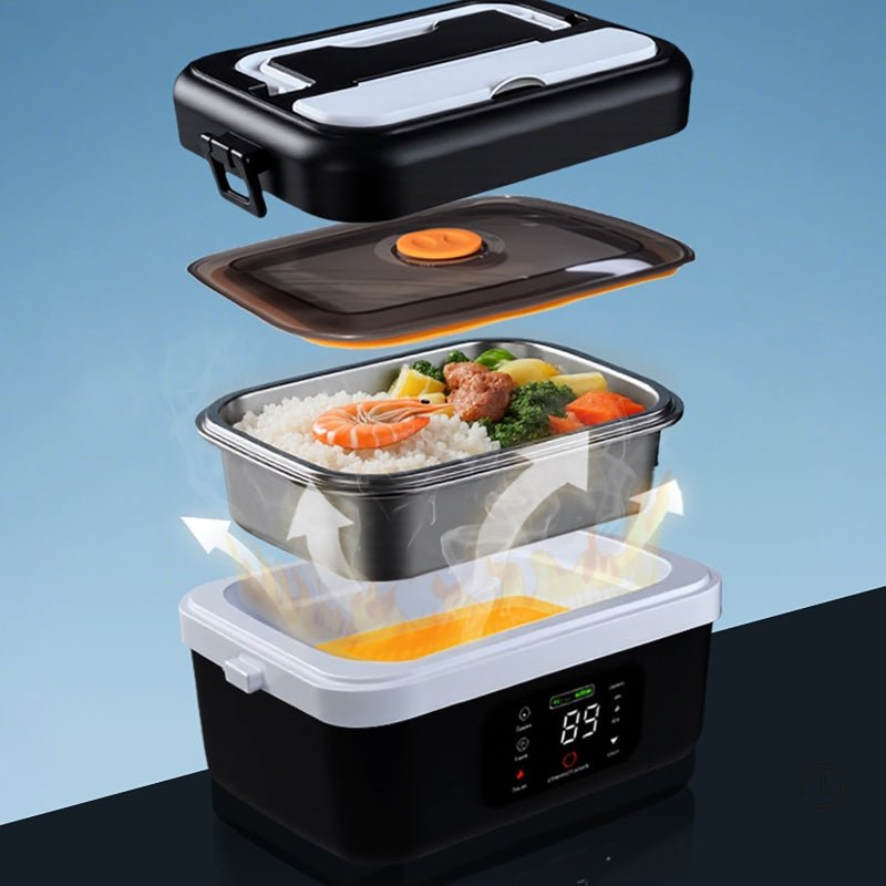 Electric Lunch Box Rechargeable, Stainless Steel Lunch Box Heater 1 L for Work – image 7