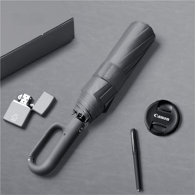 Windproof Umbrella, Automatic Folding Umbrella with One Hand Open and Close, Compact Umbrella for Travel and Strong Wind_13