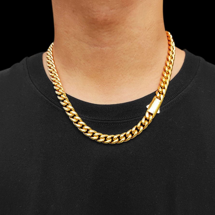 Silver Chain for Men and Women, 8 mm Miami Cuban Link Chain – image 10