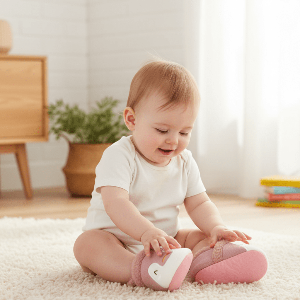 Baby Slippers with Non Slip Sole, Newborn Slippers and Toddler Slippers