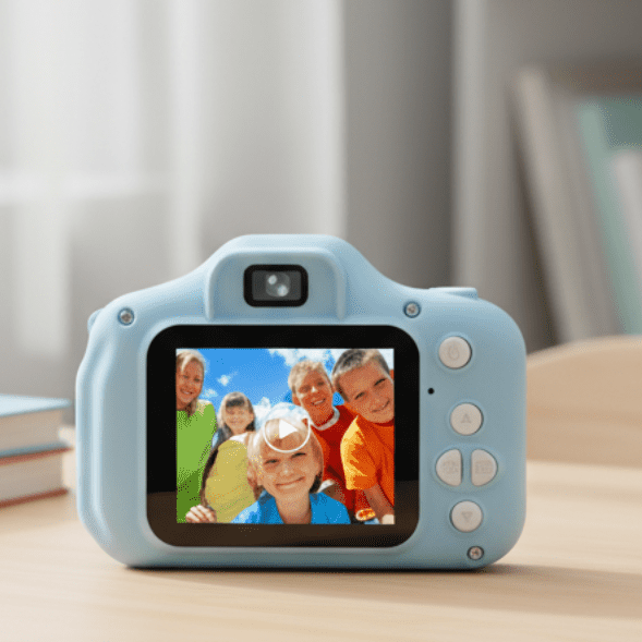 Childrens Digital Camera, Kids Camera with 1080p HD Video and Memory Card, Shockproof Kids Camera, Toys for 3 Year Olds