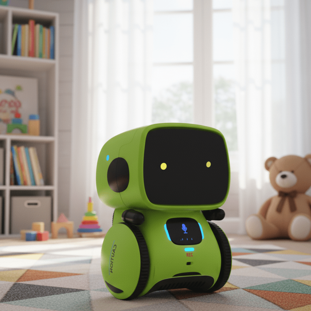 Toy Robot That Dances and Sings, Interactive Toys with Voice Control, Dancing Robot with Light Up Eyes