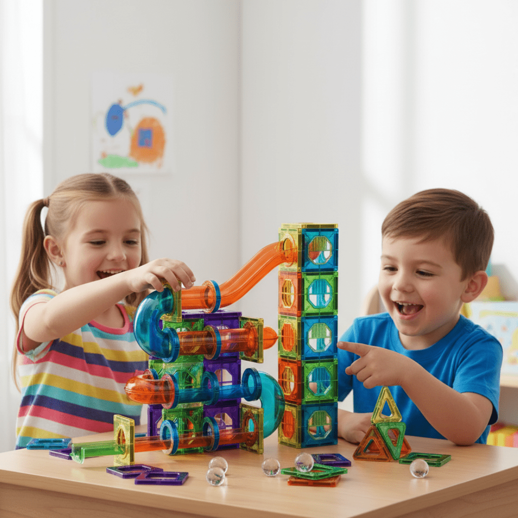 Magnetic Blocks, 69 Piece Magnetic Building Blocks