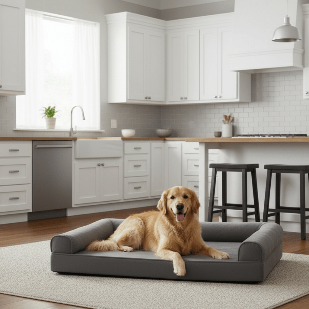 Dog Beds, Orthopaedic Dog Couch Bed with Side Cushions – image 4