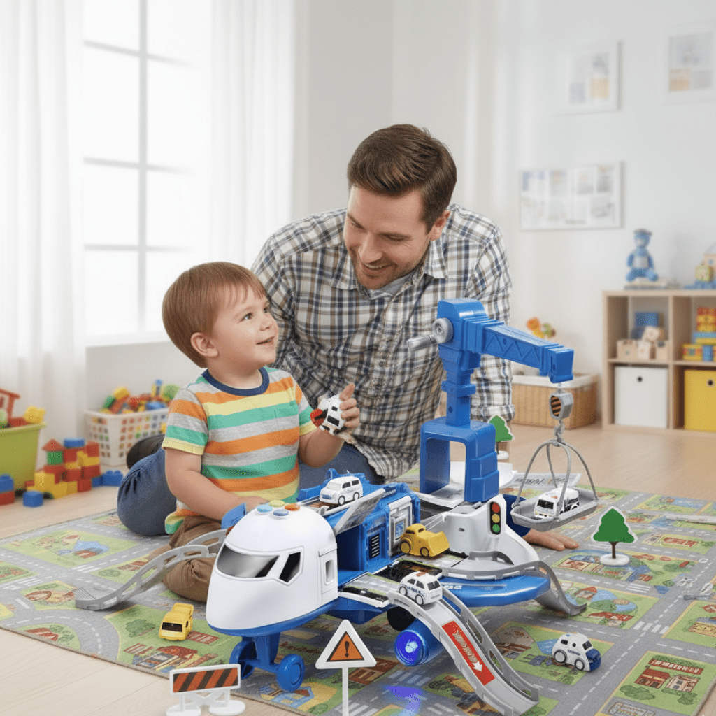 Toy Aeroplane with Music and Lights, Stretchy Aeroplane Toy for Kids, Deformable Stretchy Toy, Musical Toys_01