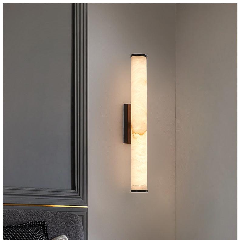 MarbleGlow | Elegant Minimalist Copper Wall Sconce Light Fixture 4