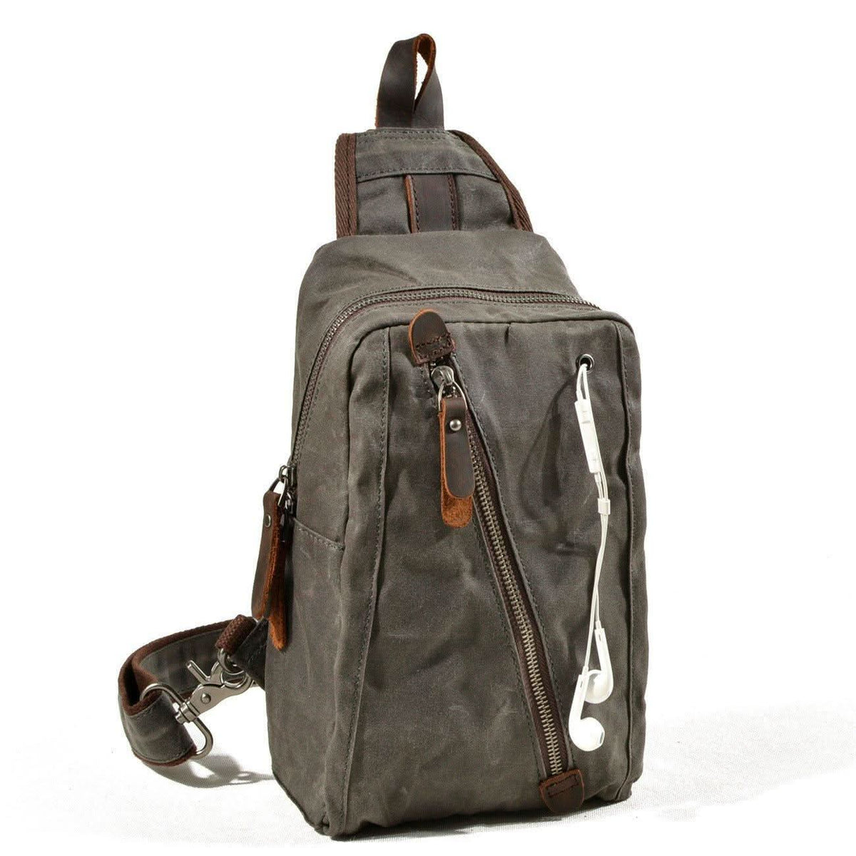 Canvas Sling Backpack, Travel Sling Bag for Everyday Use – image 13