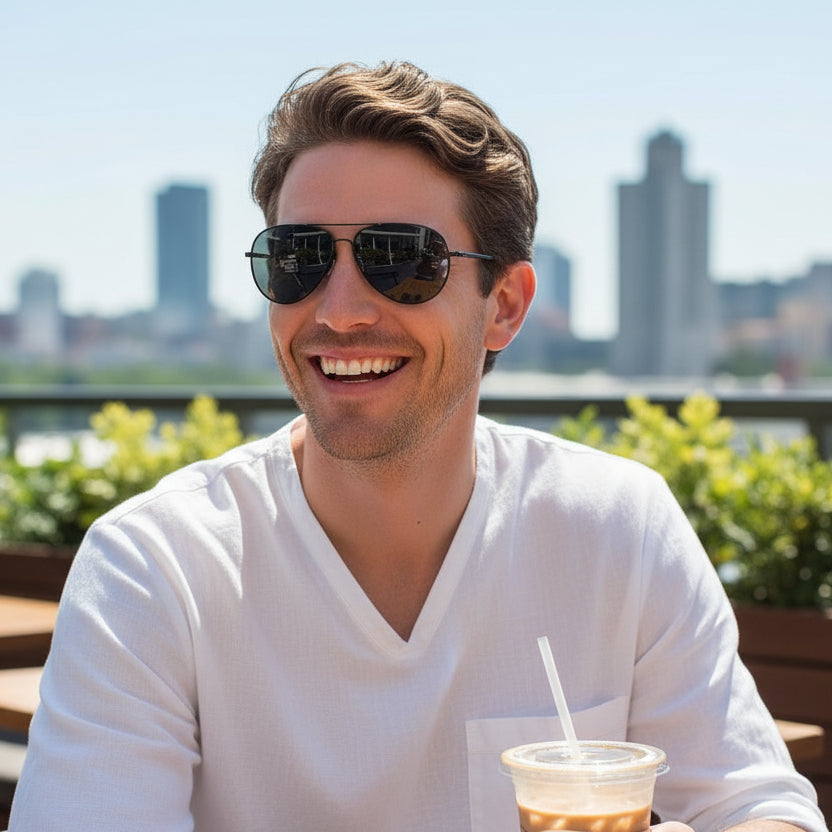 Mens Sunglasses, Lightweight Sunglasses for Men