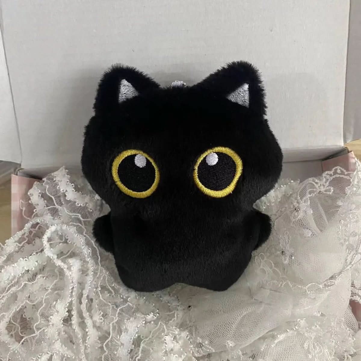 Black Cat Soft Toy 10 cm, Cat Cuddly Toy – image 5