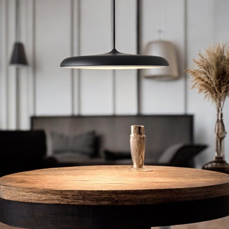 Minimalist Scandinavian Pendant Light | Adjustable Height Black Pendant Lighting for Modern Kitchens 6