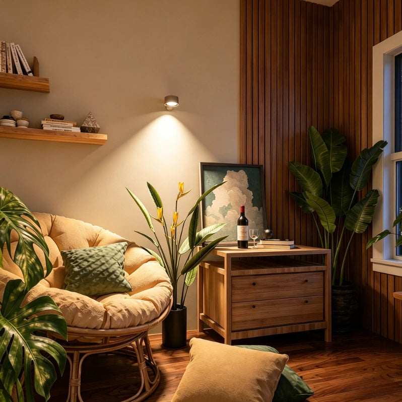 Modern Cordless Wall Lamp with Adjustable 360° Rotation & Customizable Brightness 8