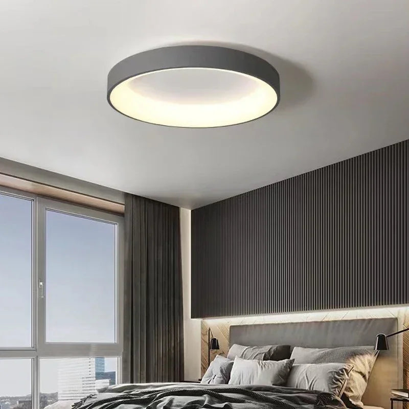 Modern Elegance | Flush Mount Ceiling Light with Integrated LED | Minimalist Design for Soft Ambient Glow 3