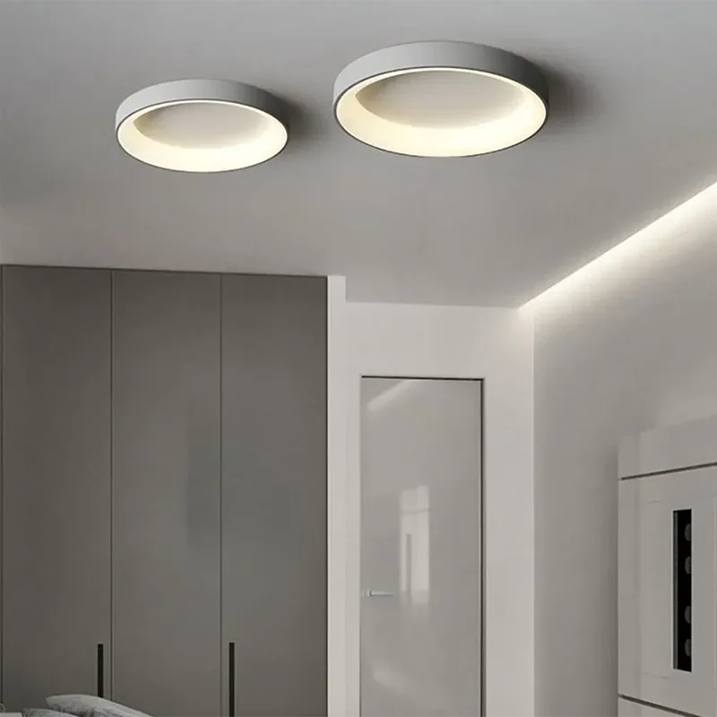 Modern Elegance | Flush Mount Ceiling Light with Integrated LED | Minimalist Design for Soft Ambient Glow 4