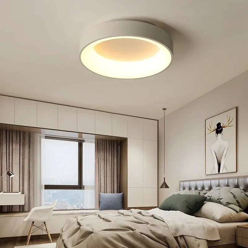 Modern Elegance | Flush Mount Ceiling Light with Integrated LED | Minimalist Design for Soft Ambient Glow 5
