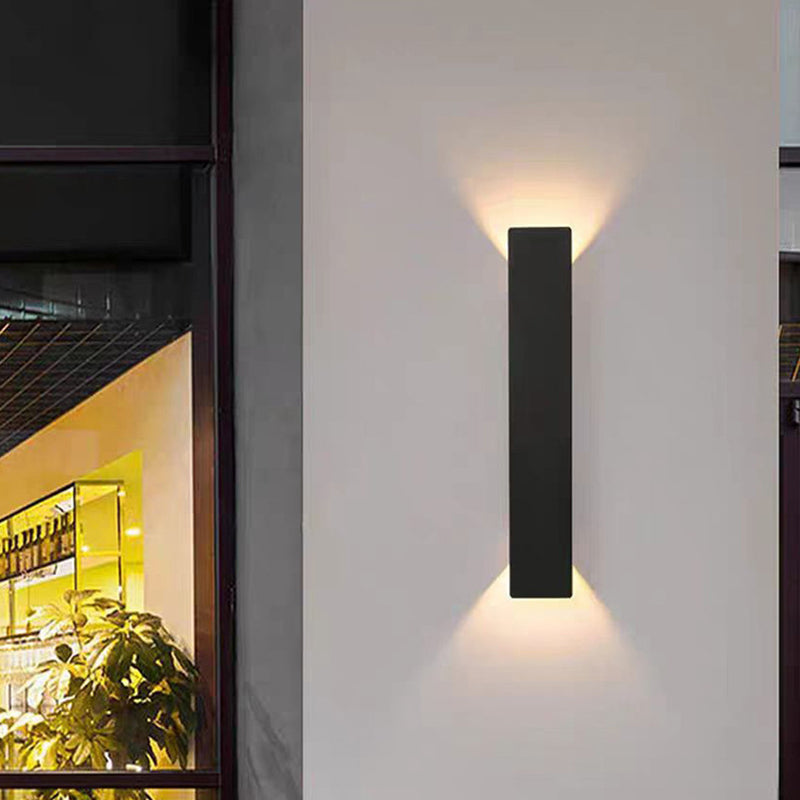 Modern Slim | LED Outdoor Wall Lights with Up-and-Down Illumination | Minimalist Design for Contemporary Exteriors 4