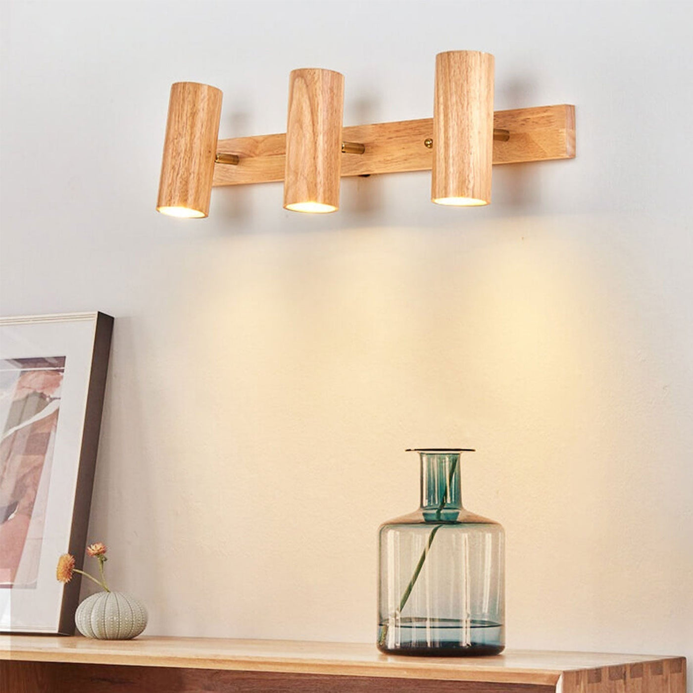 Modern Wooden Wall Light | Integrated 7W LED for Ambient Illumination | Sleek Design for Cozy Spaces 7