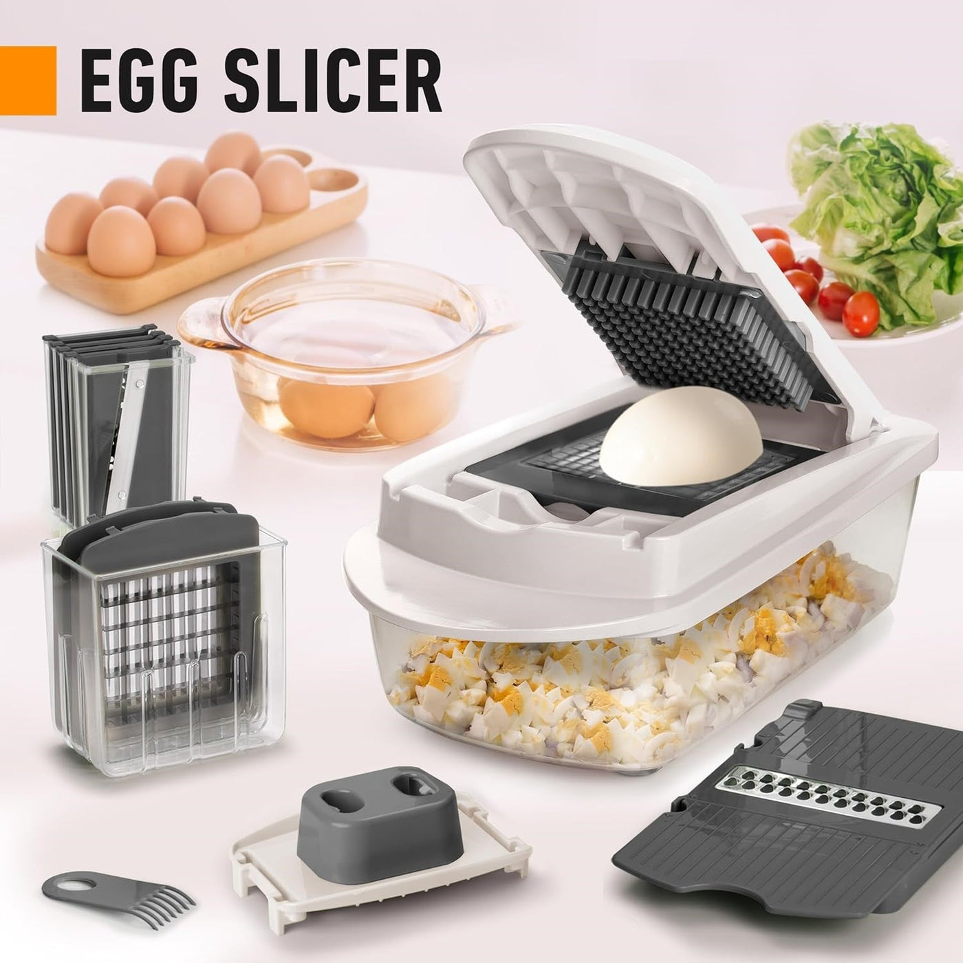 MultiPrep | 10-in-1 Vegetable Slicer with 8 Blades | Efficient Meal Prep Tool for Quick Cooking 4