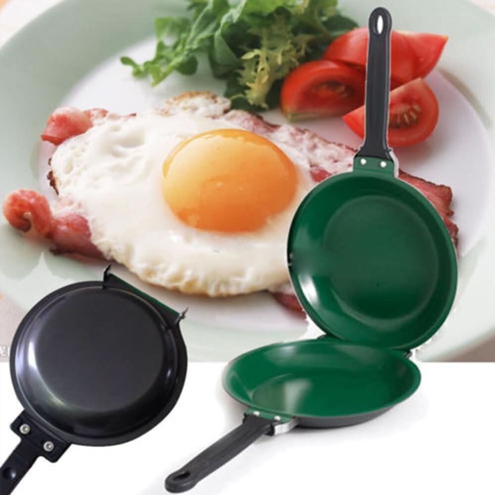 Cast Iron Pan, Non Stick Frying Pan for Pancakes and Scrambled Eggs, Induction Pan with Flip Handle_01