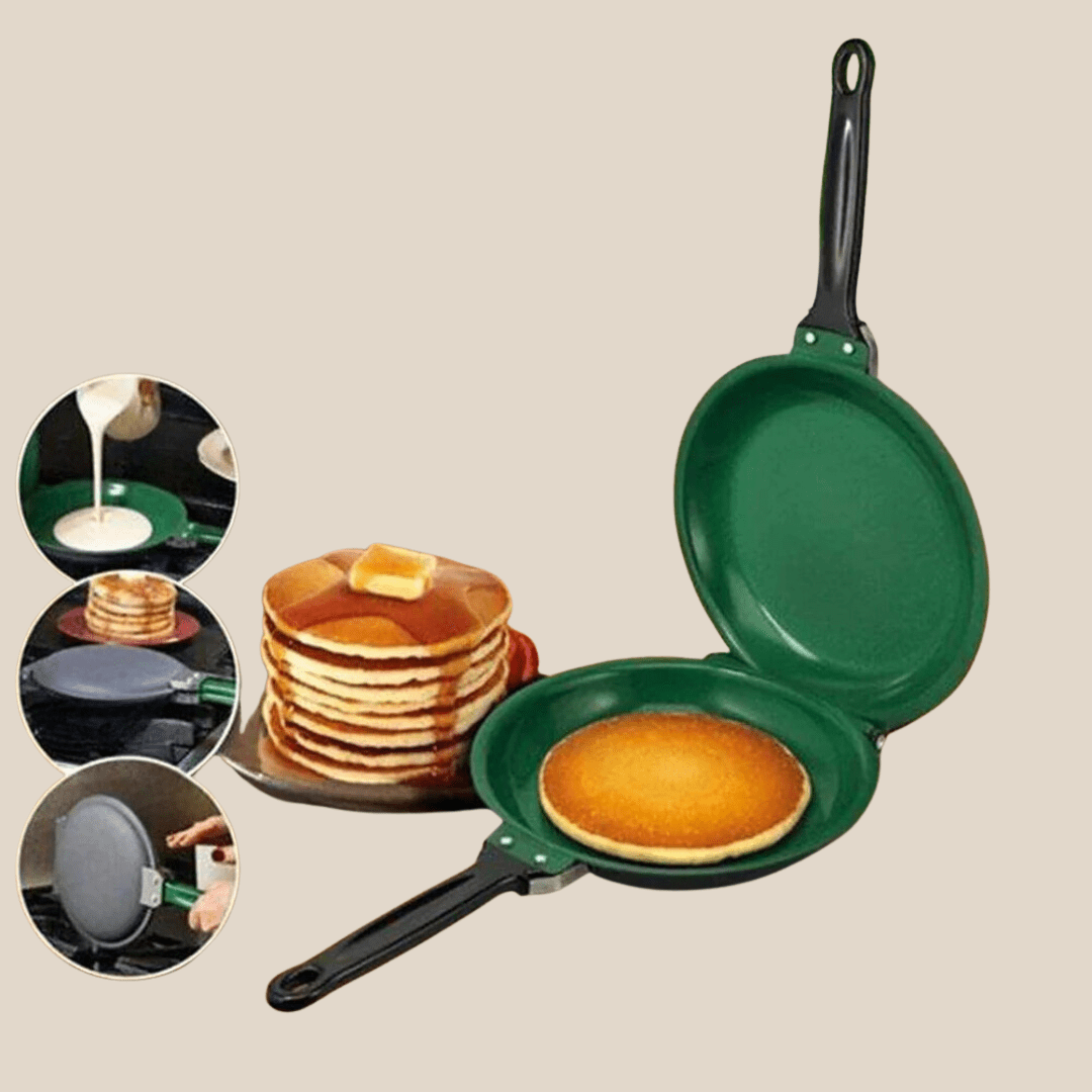 Cast Iron Pan, Non Stick Frying Pan for Pancakes and Scrambled Eggs, Induction Pan with Flip Handle_07