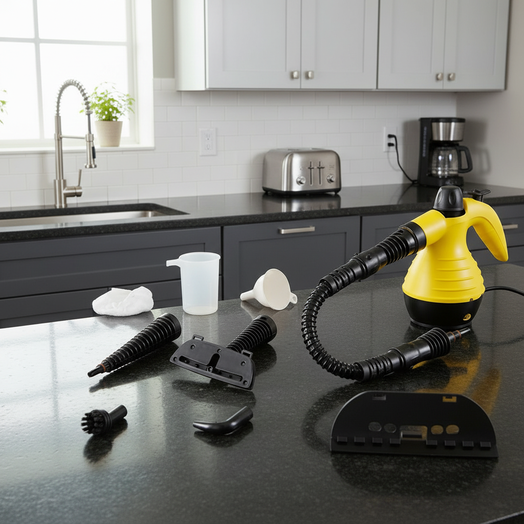 Handheld Steam Cleaners with 8 Attachments for Sofa and Windows, Upholstery Cleaner, Clothes Steamer for Household Use_00