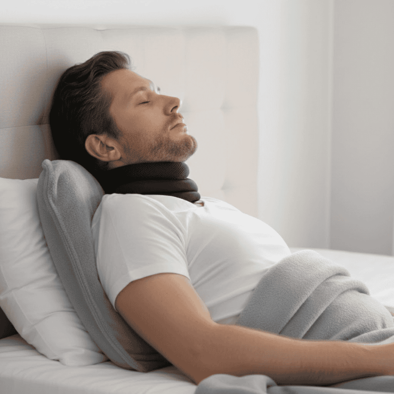 Memory Foam Pillow for Neck Support, Ergonomic Neck Pillow for Neck Pain, Anti Snoring Pillow with Washable Cover