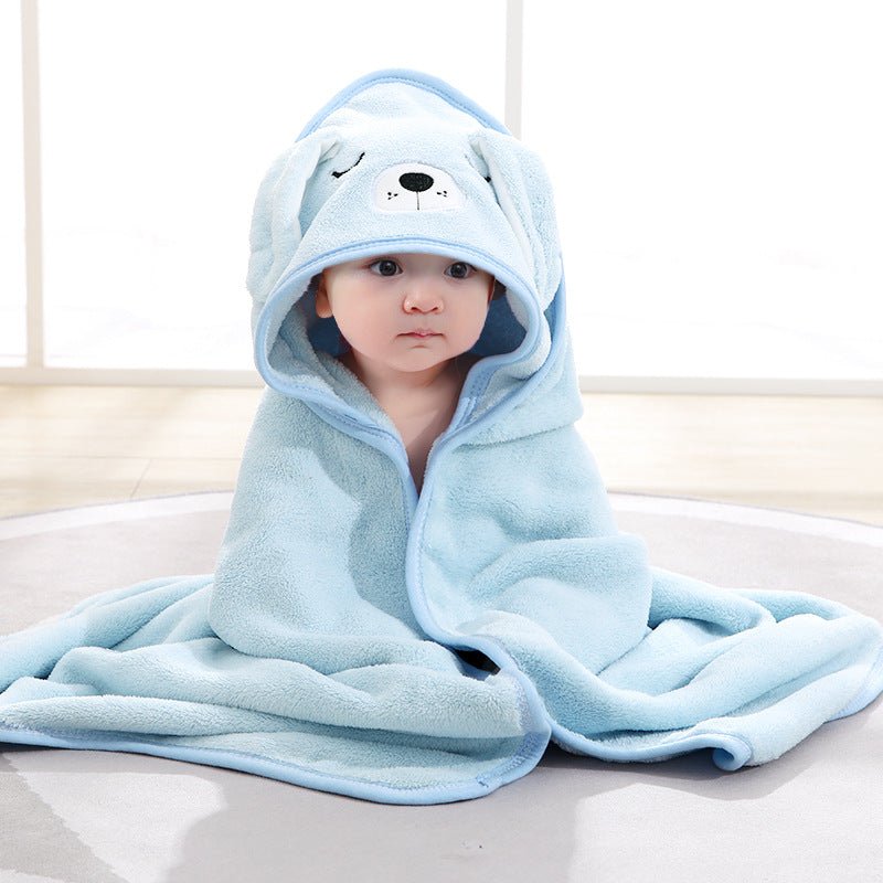 Baby Bath Towel with Hood 80 x 80 cm, Hooded Baby Towels with Animal Designs