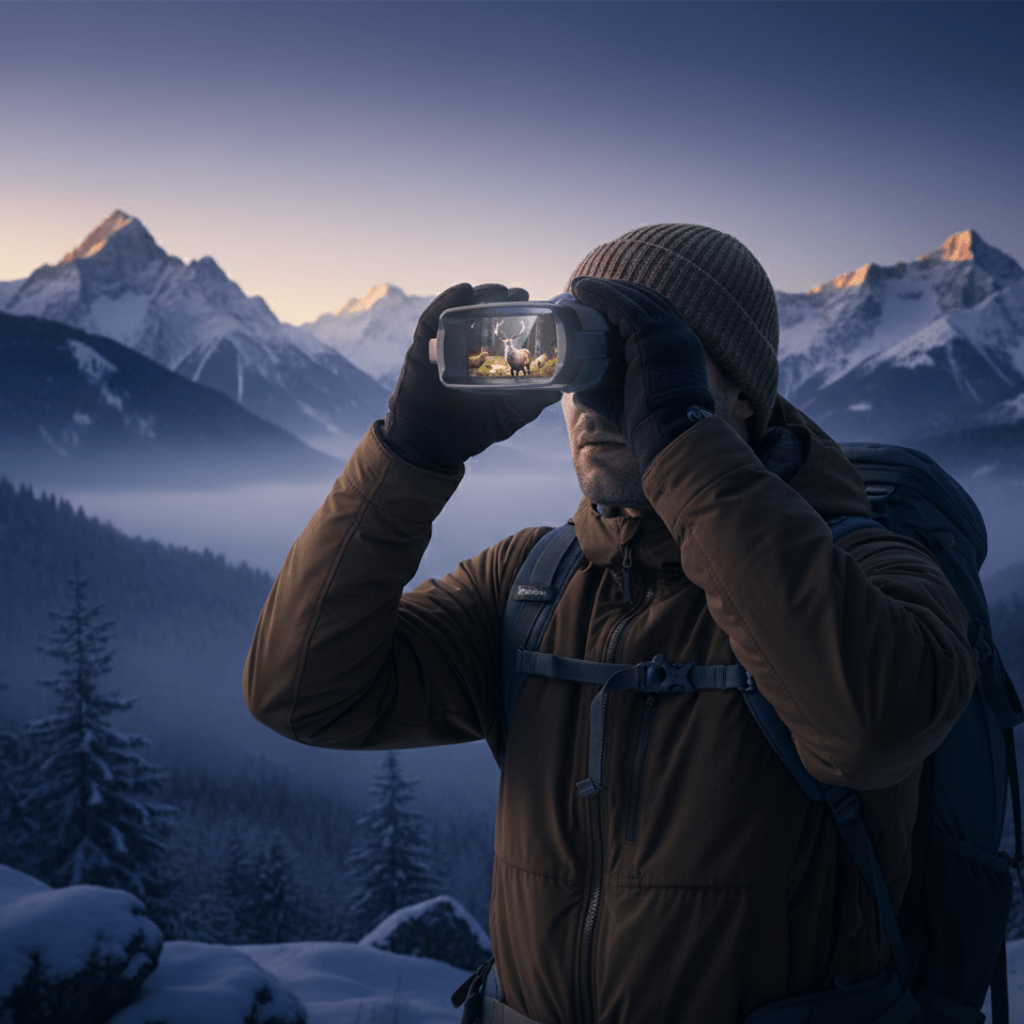 Night Vision Binoculars 4K with 8x Zoom, Digital Binoculars for Camping and Wildlife