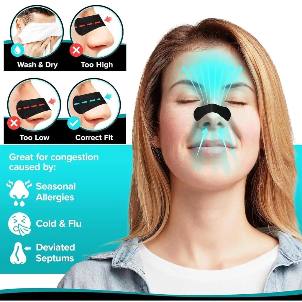 Nasal Breathing Strips, Nose Strips for Sleep and Sport