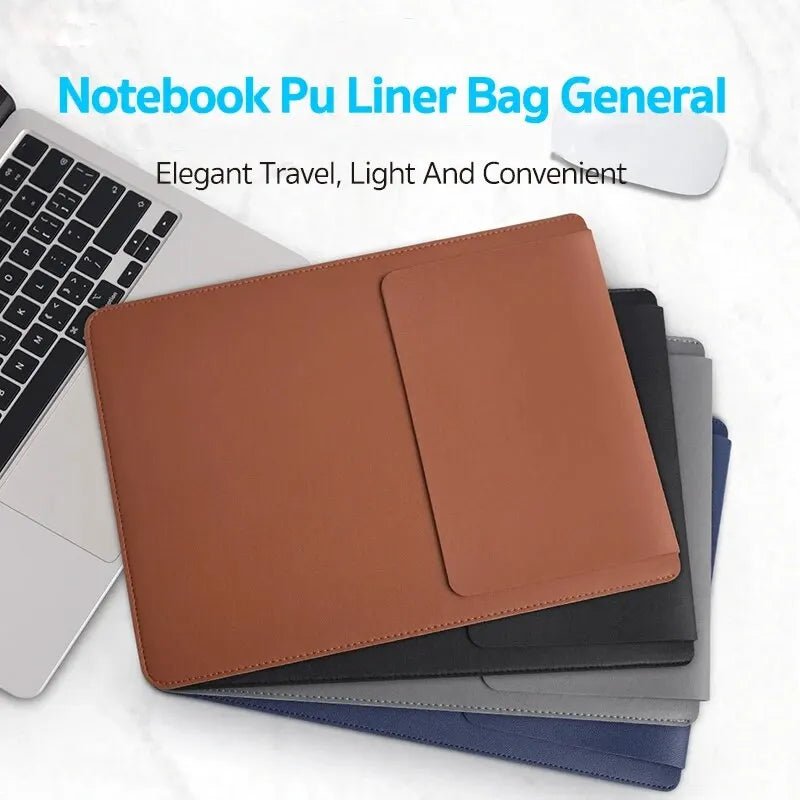 Leather Laptop Bag with Plush Lining – image 5