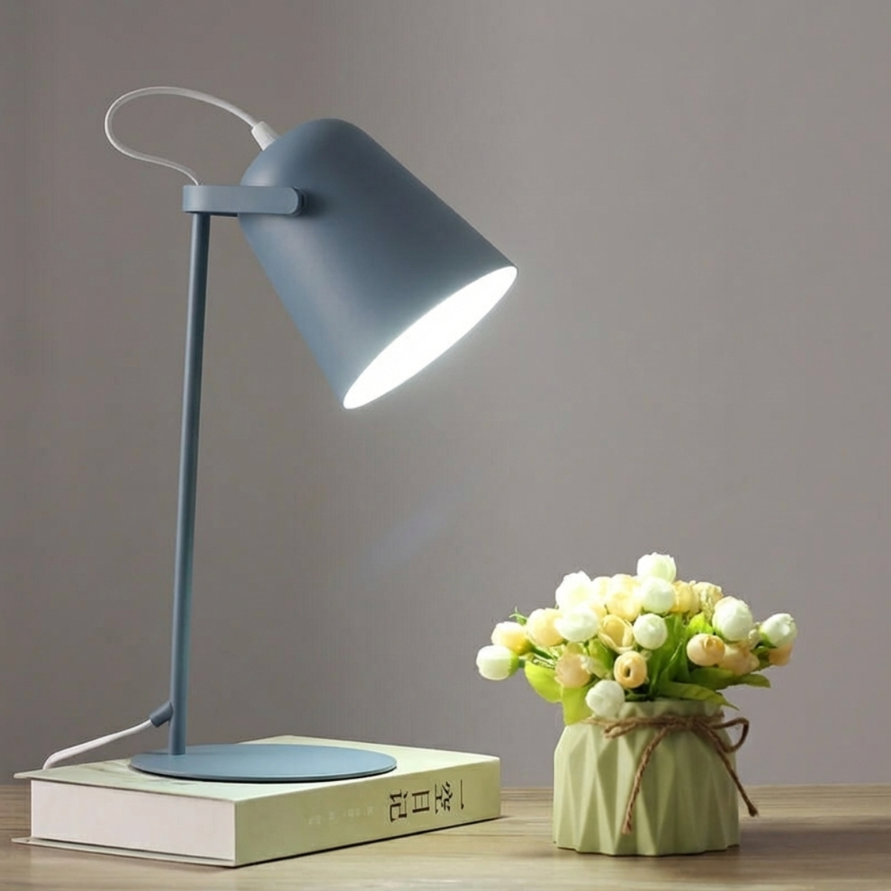 NordicGlow | Elegant Minimalist Wrought Iron Table Lamp for Bedrooms 11