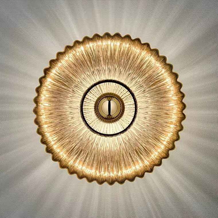 NordicGlow | Elegant Vintage Ribbed Glass Wall Sconce Lighting 7