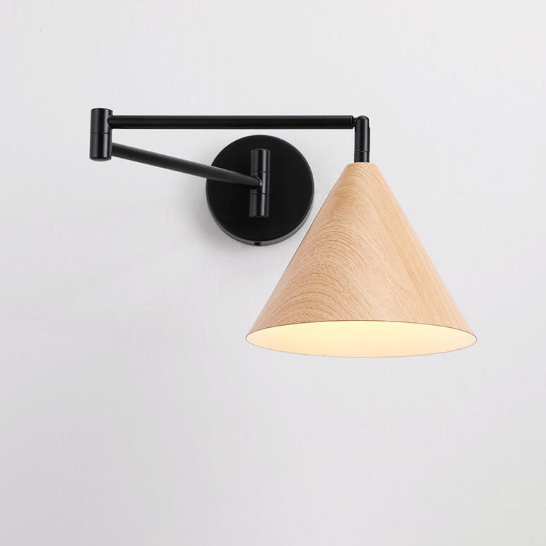 NordicWood | Elegant Adjustable Swing Arm Wall Sconce Light 1